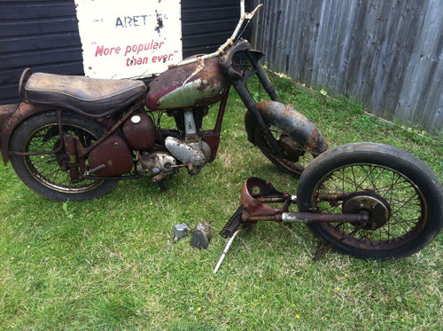 Vintage motorcycle shop project for sale